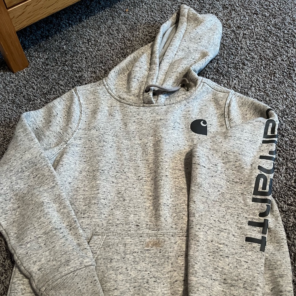 Grey women’s Carhartt hoodie